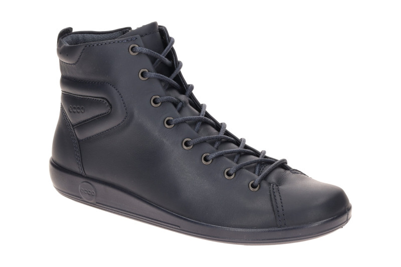 Ecco Soft 2 Stiefeletten Schuhe blau Sneaker High Cut 207513