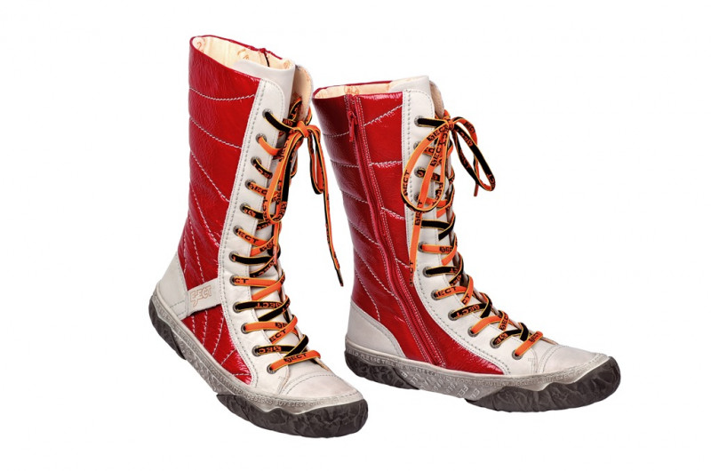 Eject Sara Stiefel weiß rot 15666.1