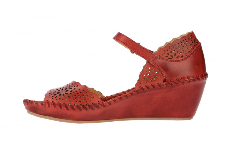 Pikolinos Keil Sandale Margarita rot 943-0986