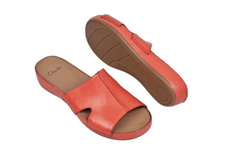 Clarks Pantolette Raspberry Ice orange