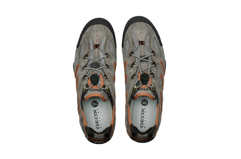 Geox Snake B Schuhe in taupe orange Slipper U1107B