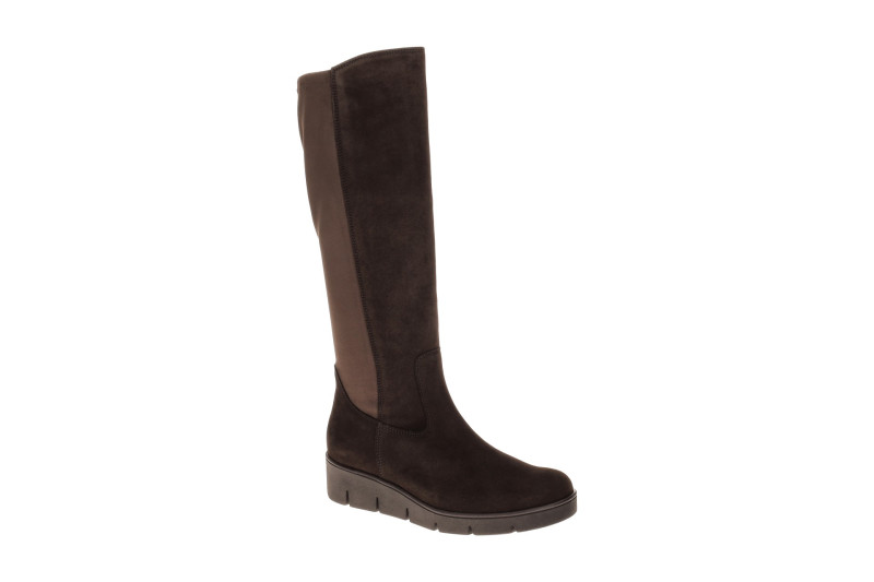 Gabor Keil Schaftstiefel braun Samtvelour Stretch 8005.03.002