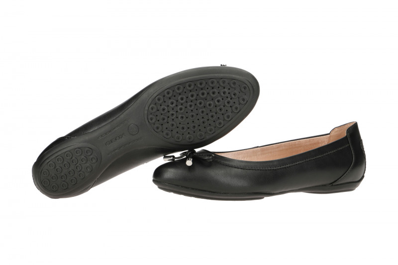 Geox Charlene Ballerina Slipper schwarz D02Y7B