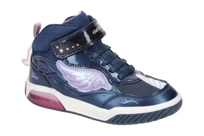 Geox Inek Einhorn Mädchen Schuhe blau Blinker