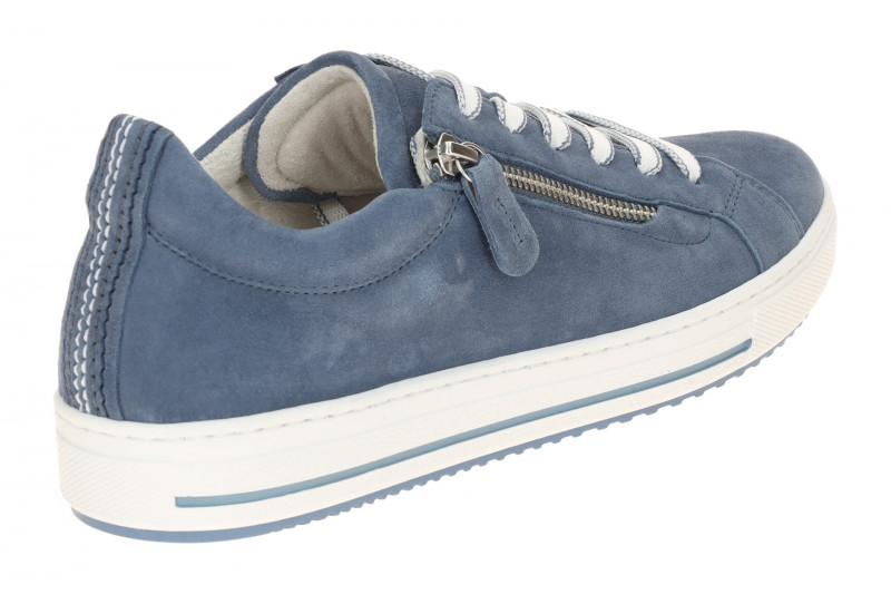 Gabor Sneaker Schuhe hellblau Velour 86.518.46