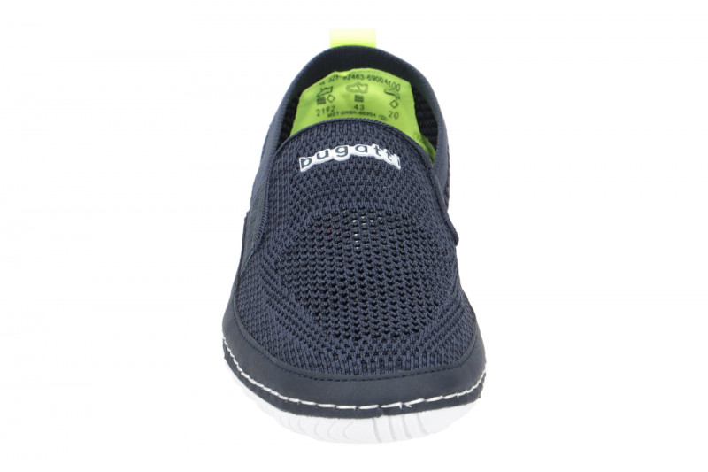 bugatti Quetzal Schuhe Slipper dunkelblau