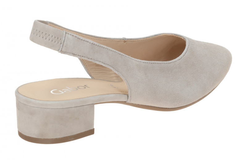 Gabor Sling Pumps grau visone Velour 61.520.12