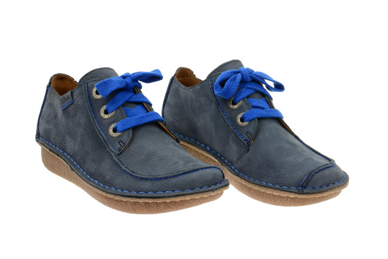 Clarks Funny Dream Schuhe blau Nubuck 26105914 4