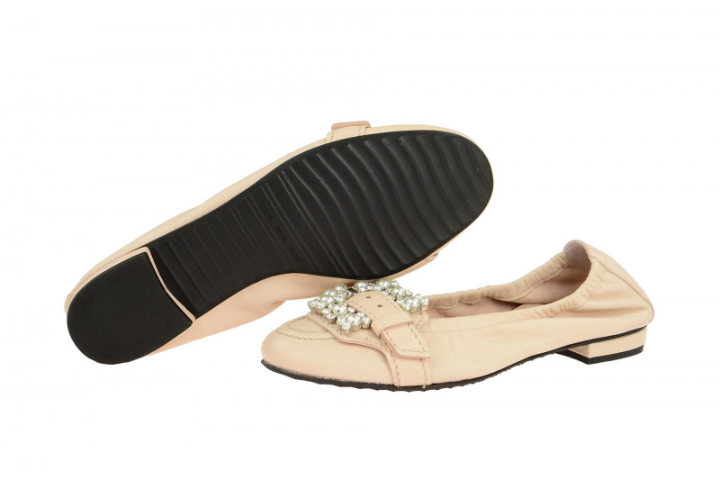 K&S Malu Ballerinas rosa crystal 10970