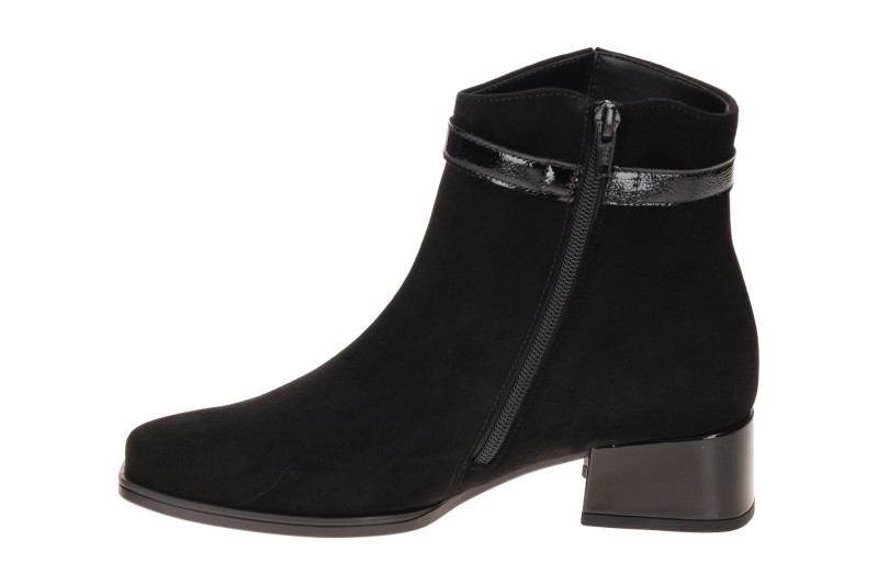 Gabor Stiefelette Ankle Boots schwarz Karree Samt 8067.02.002
