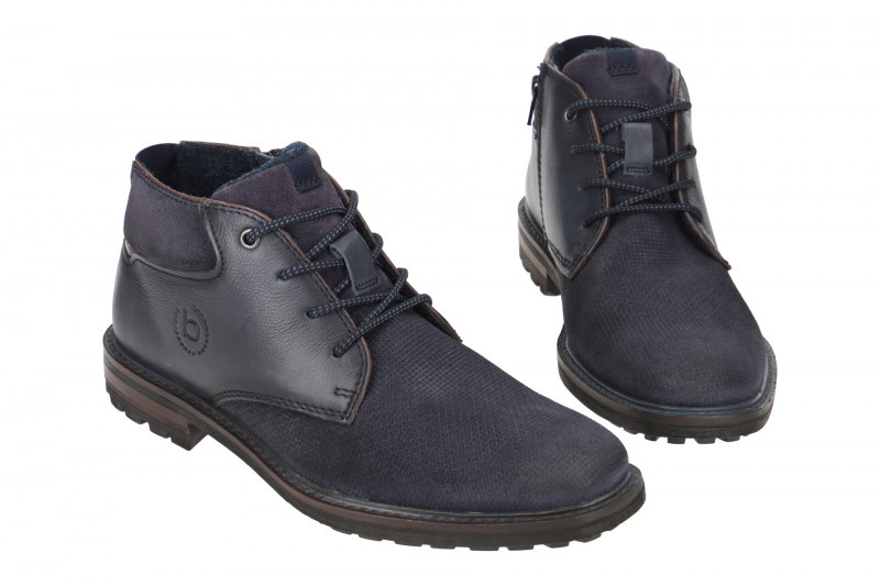 bugatti Masat Comfort Stiefelette blau Used Look ACC30