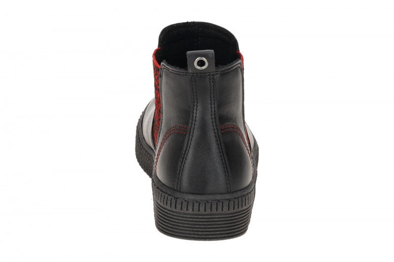 Gabor Chelsea-Boots Stiefelette schwarz rot Nappa 53.731.25