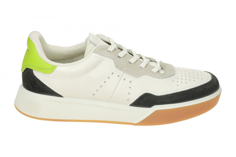 ecco Street Court Schuhe weiß dunkelgrau 539814