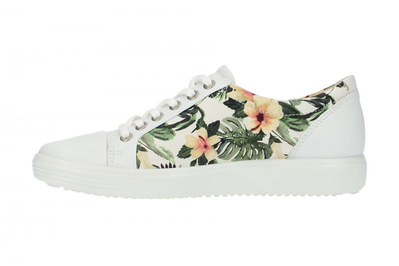 Ecco Schuhe Soft 7 weiß Blumen Print