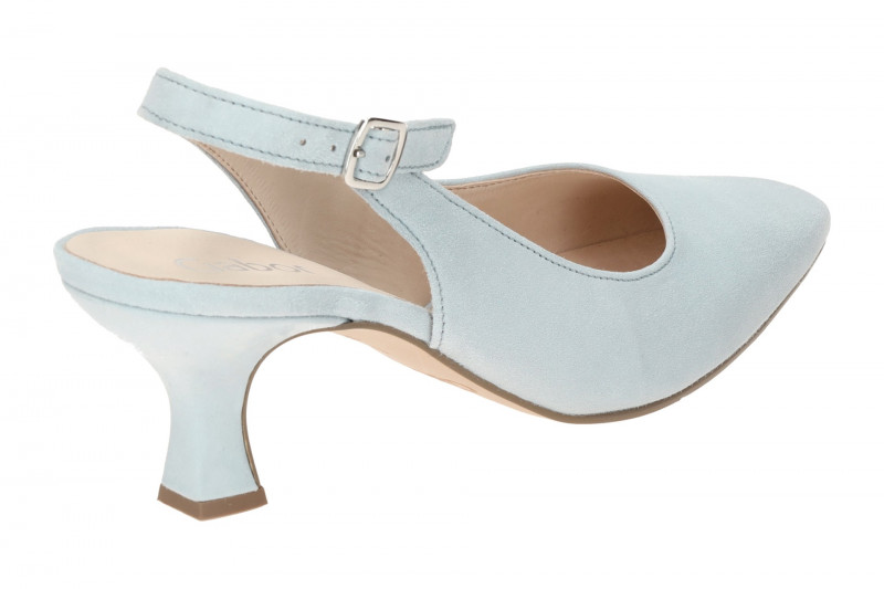 Gabor Sling Pumps blau pastell Velour 41.510.18