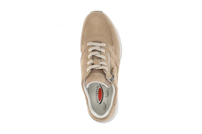 Gabor RollingSoft Schuhe beige sand Samt 86.878.30