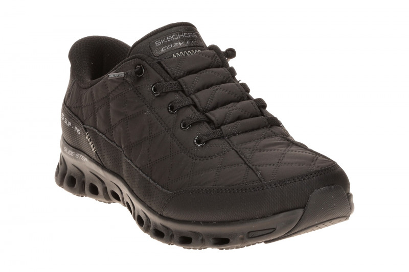 Skechers Glide Step Schuhe schwarz uni Slip-Ins 104556