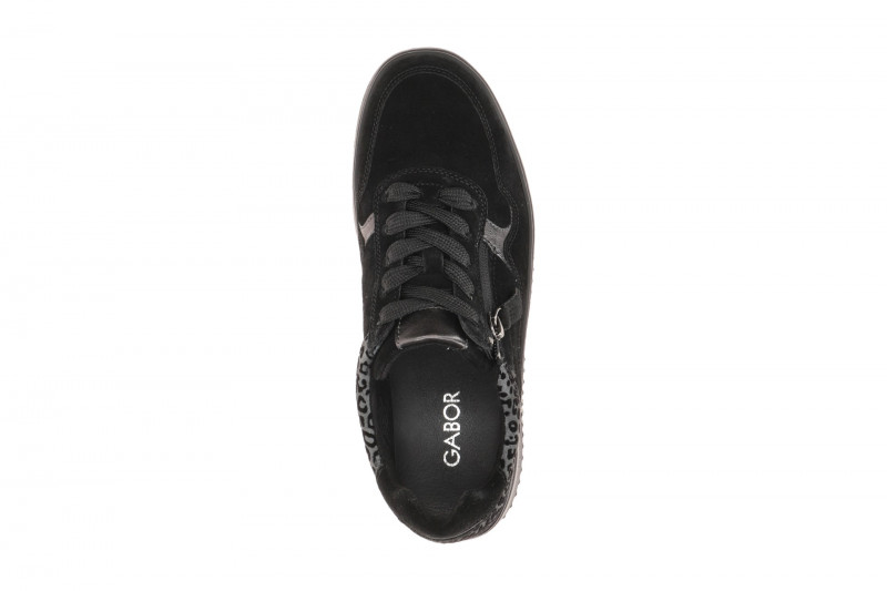 Gabor Comfort Sneakers schwarz Leo K-Weite 6016.01