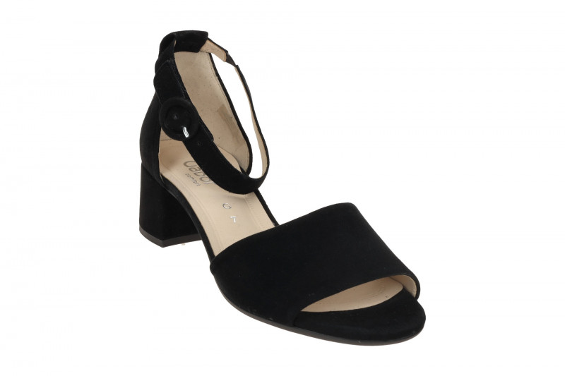 Gabor comfort Sandalette schwarz Velour 62.902.47