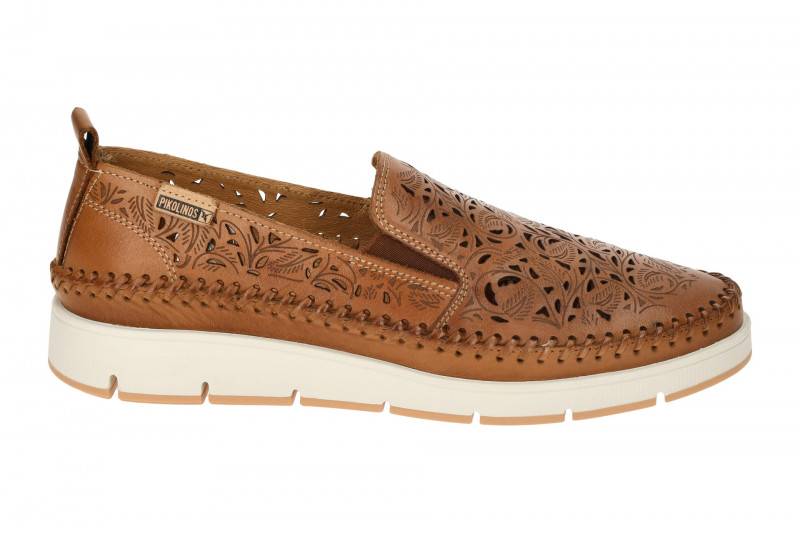 Pikolinos Tenerife Slipper Schuhe braun gelocht W8D-3896