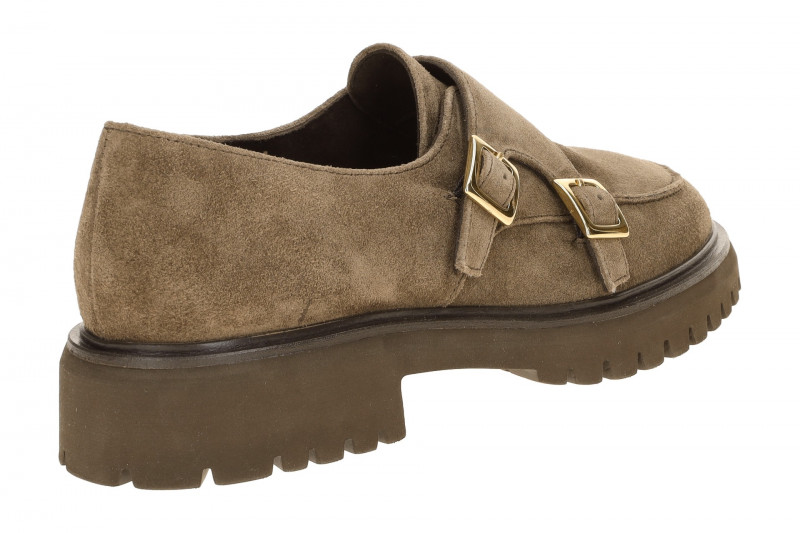 Paul Green Schuhe Slipper braun DoubleMonk Loafer 1240