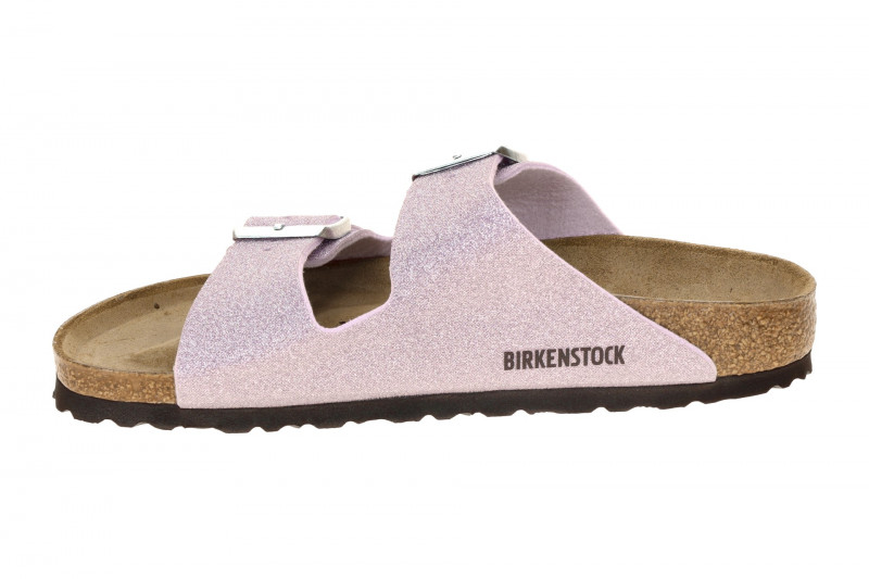 Birkenstock Arizona BS Pantolette Glitzer lila SCHMAL 1030164