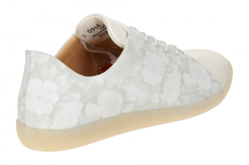 Think Nature Schuhe weiß Lack Blüten Damen 946