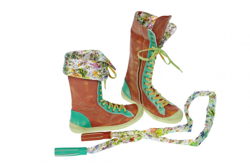 Eject Dass Stiefel braun grün 15433