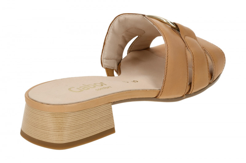 Gabor Pantolette hellbraun Glattleder 42.944.51