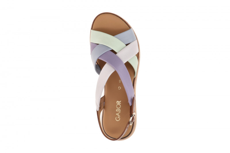 Gabor Plateau Sandalen bunt Glattleder 82.743.24