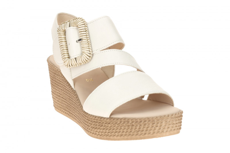 Gabor Wedges Keil Sandale weiß Nappa 84.771.20