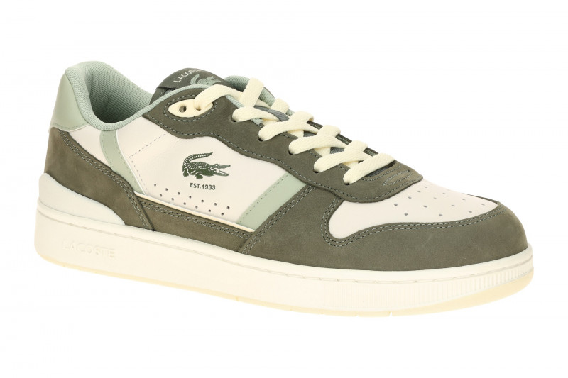 Lacoste T-Clip Set Schuhe Sneakers grün khaki Nubuck 0100