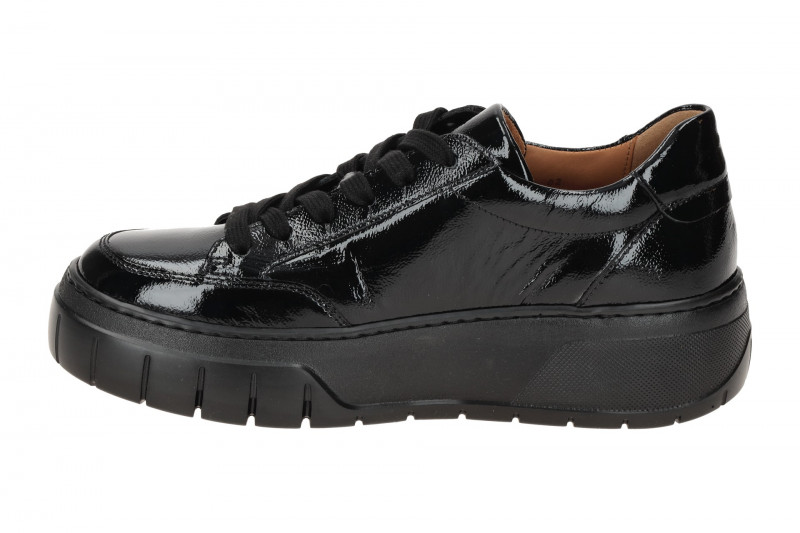 Gabor Schuhe Plateau Sneakers schwarz Lack 73.220.97