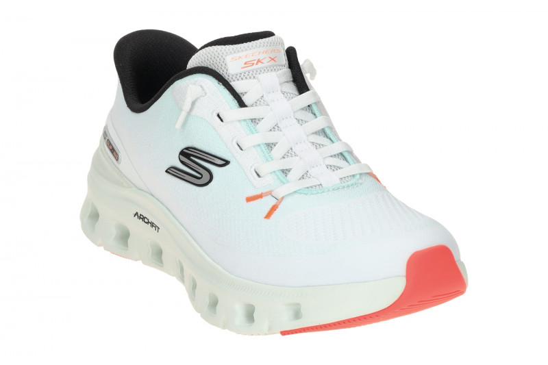 Skechers Arch Fit Damen Sneakers Schuhe blau weiß GLIDE STEP 150730