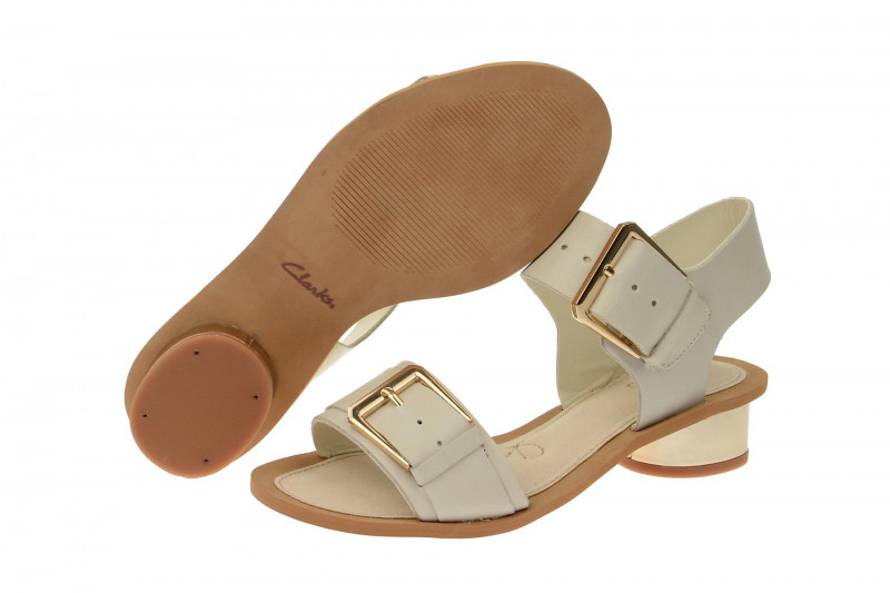 Clarks Sandcastle Art Sandalette weiß