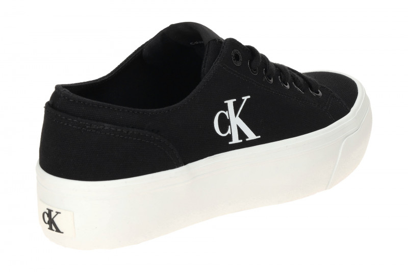 Calvin Klein Schuhe Vulc Flat Plateau schwarz Damen Textil
