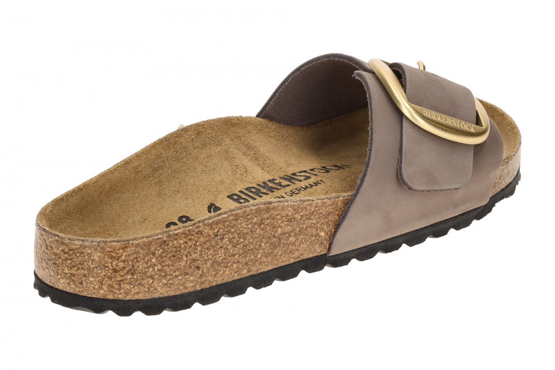 Birkenstock Madrid Big Buckle Pantolette lila gold SCHMAL 1030517