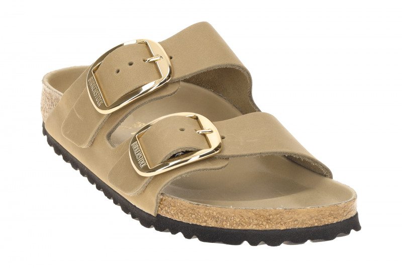 Birkenstock Arizona Big Buckle Pantolette braun tabacco Schmal 1030395