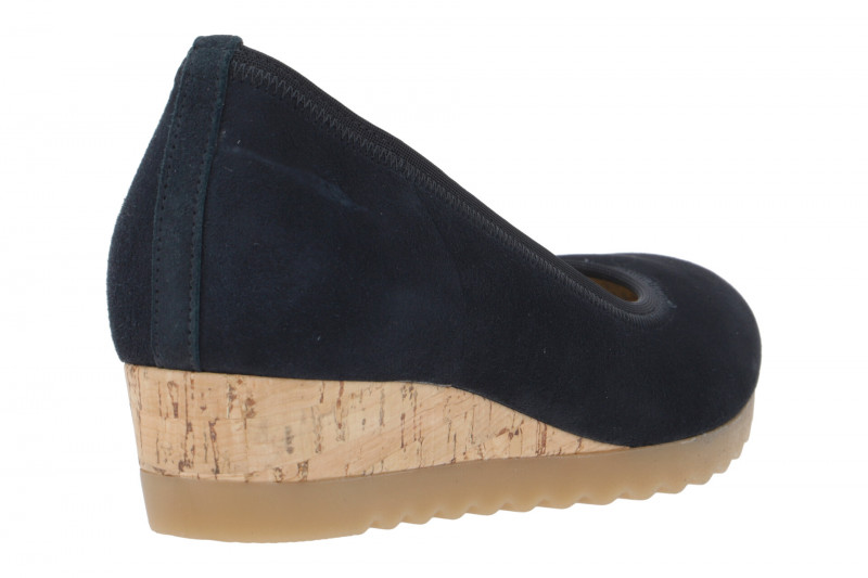 Gabor comfort Slipper blau Velour 82.641.46