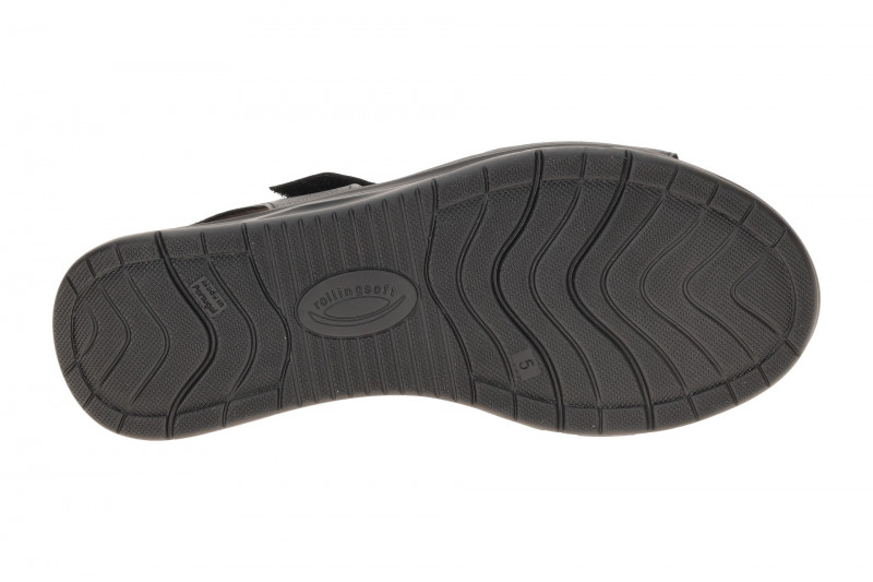 Gabor RollingSoft Sandale schwarz uni Glattleder 86.885.57