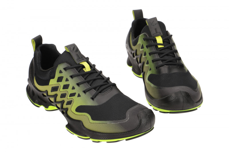 Ecco Biom AEX Herren Sportschuhe schwarz gelb
