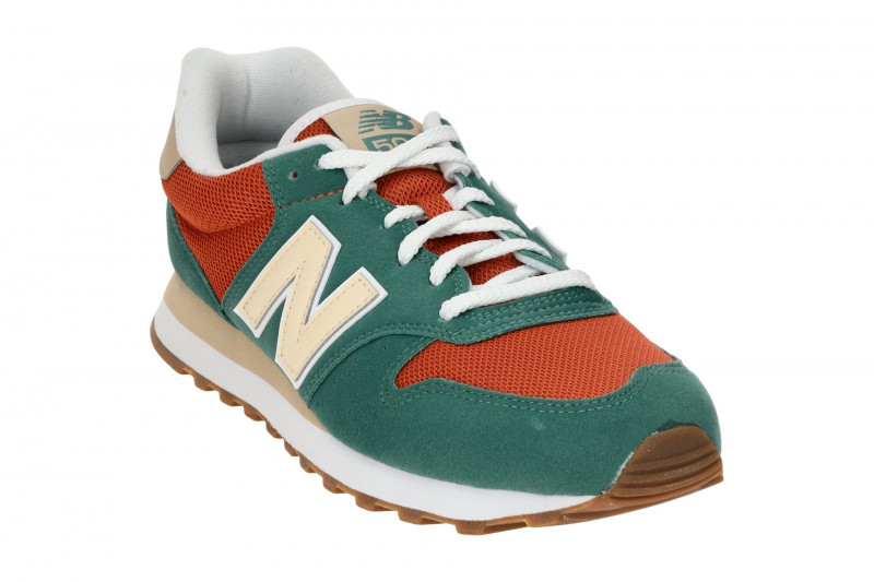 New Balance 500 Schuhe Sneakers grün petrol orange