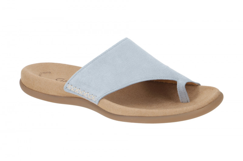 Gabor Zehentrenner Pantolette hellblau 23.700.10