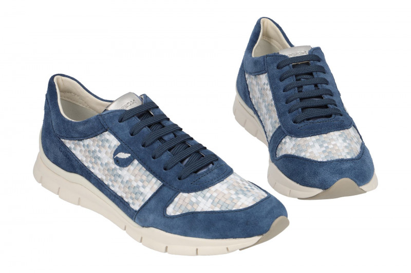 Geox Sneaker Schuhe Sukie blau karo