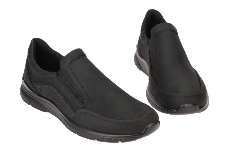 Ecco Irving Schuhe Slipper schwarz Nubuck