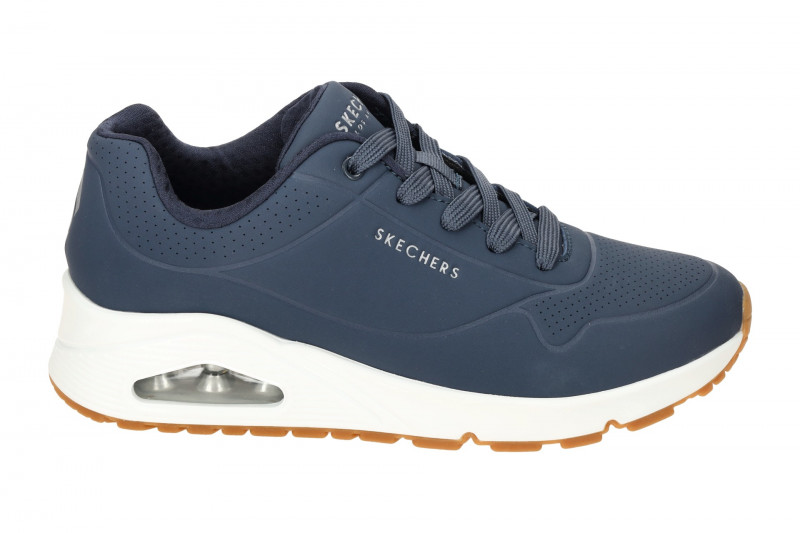 Skechers Uno Schuhe blau navy Damen Sneakers 73690