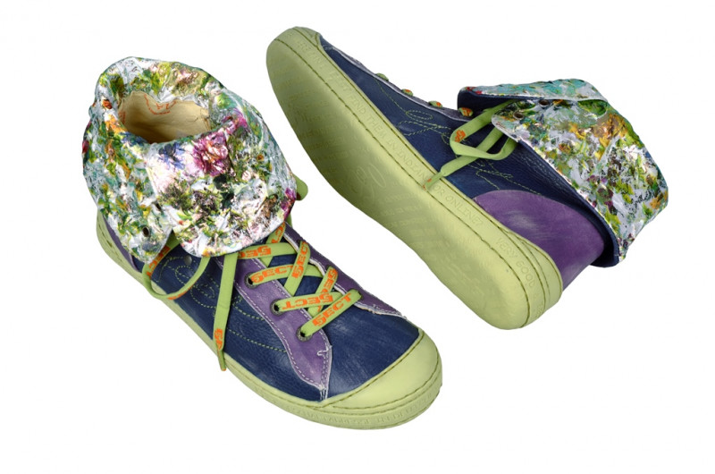 Eject Dass Sommer Stiefelette in blau lila E-15434