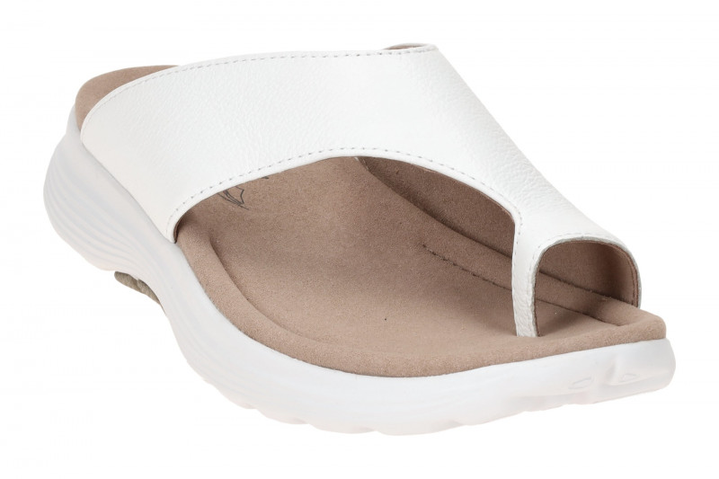 Gabor RollingSoft Pantolette weiß Glattleder 86.812.60