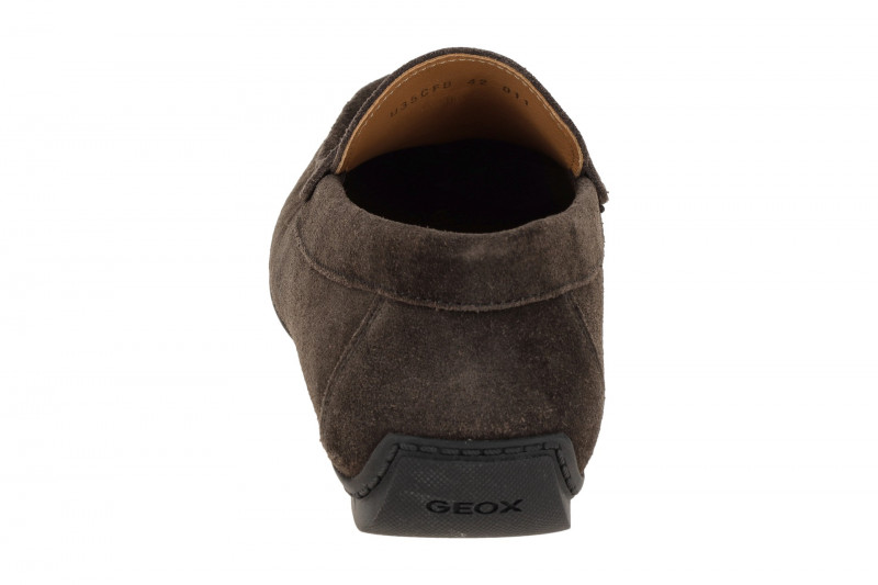 Geox Kosmopolis Mokassin Schuhe braun Velour U35CFB