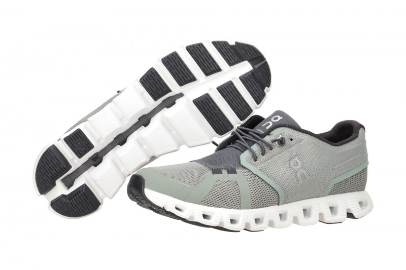 on Cloud 5 Schuhe grün grau Damen Sport 59.98557